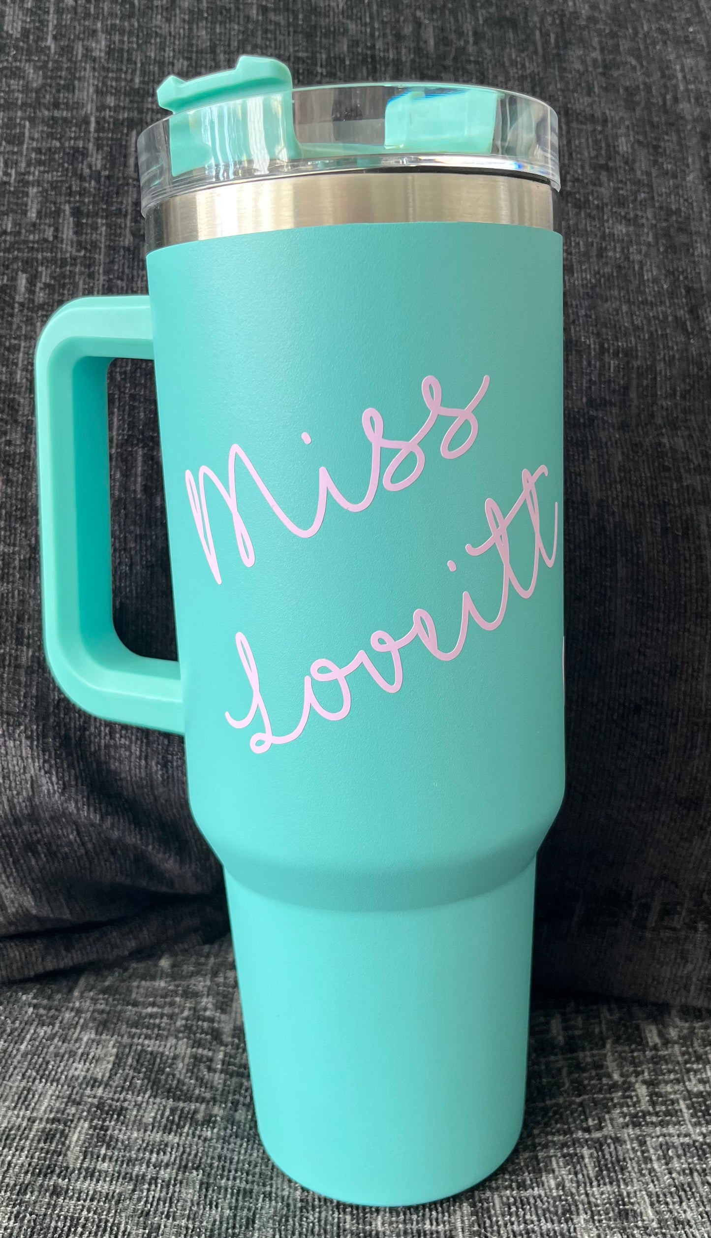 40 Oz Tumbler, Mint Green Tumbler, Stanley Dupe 