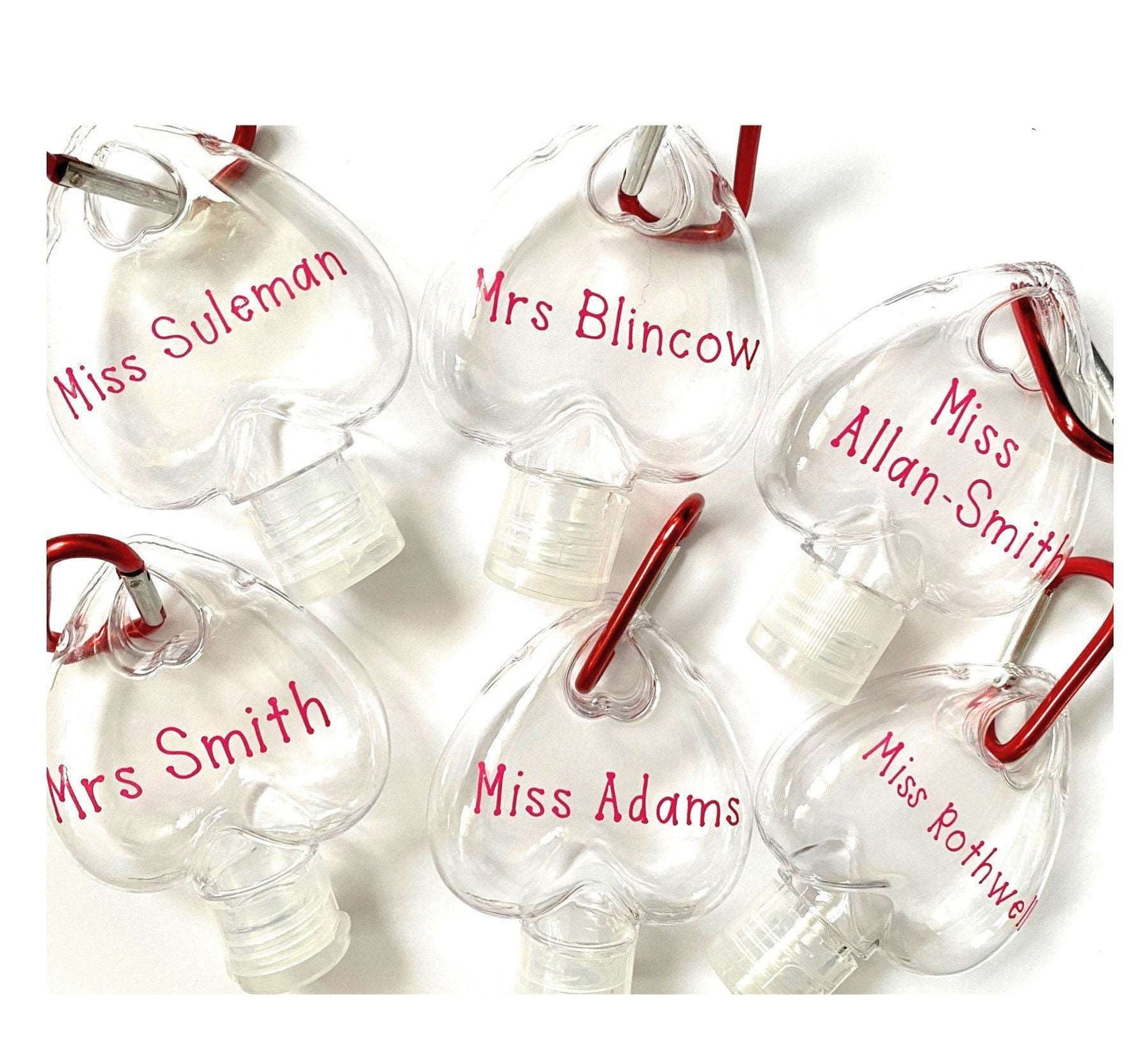 Heart Shaped Personalised 50ml bottle