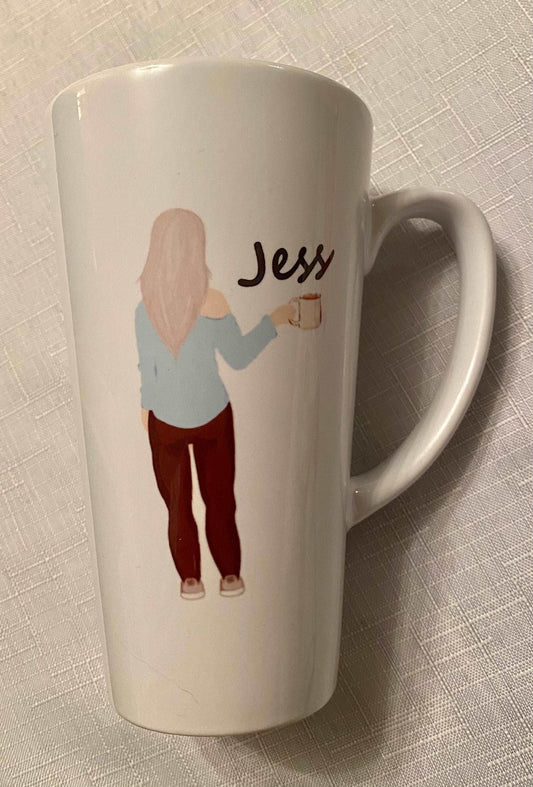 Personalised Tall Latte Mug