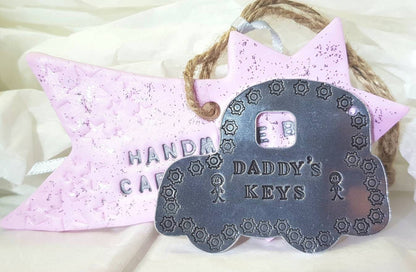 Daddy's Keys Keyring