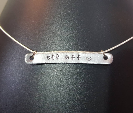 Eff off swear necklace