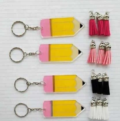 Teacher pencil keyring