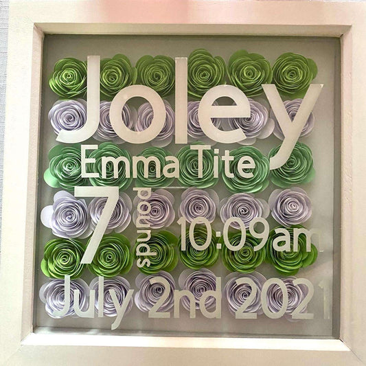 Baby flower frame