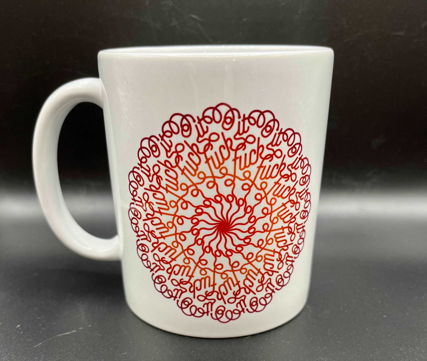 Fuck It mandala mug