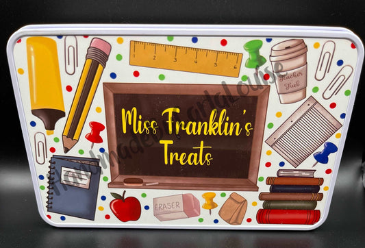 Teacher Snack Tin