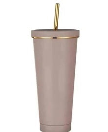 Stainless Steel Tumbler with Straw